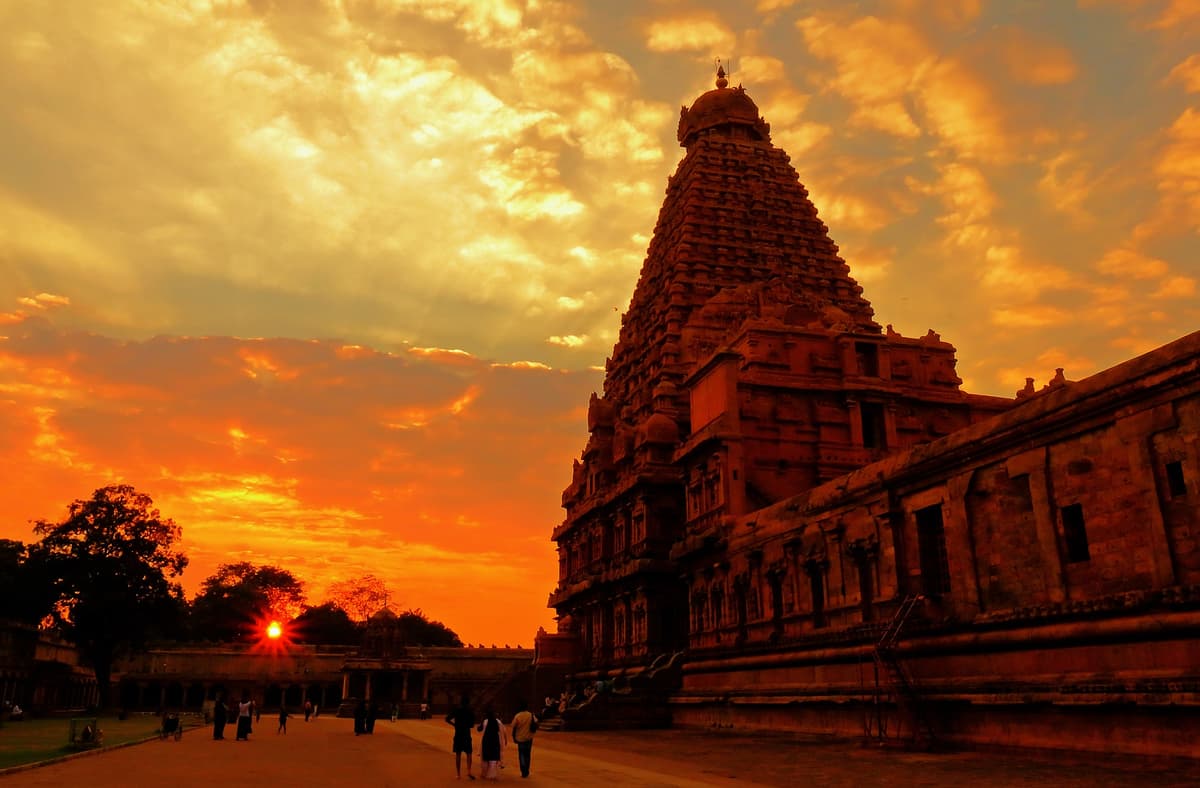 Temple at Sunset